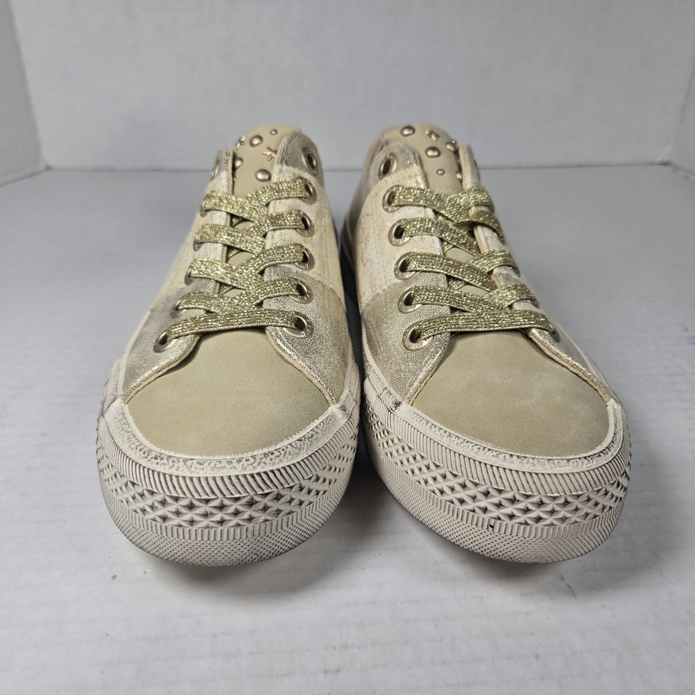 Blowfish Malibu Walk On Soft Gold Tennis Shoe Sneakers Size 7M - Picture 8 of 11